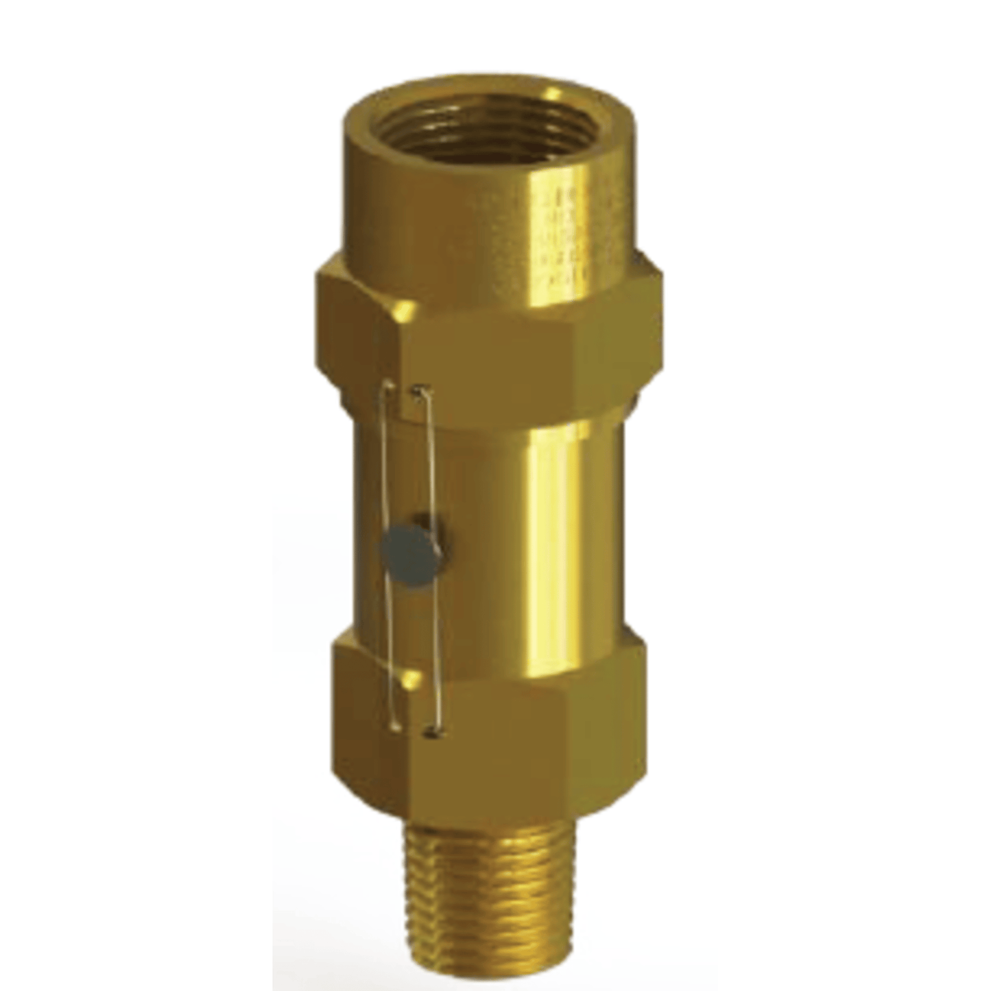 5240-200 - Henry - Relief Valve 1/2 MPT-3/4 FPT - 200 - Brass Straight-Thru Type