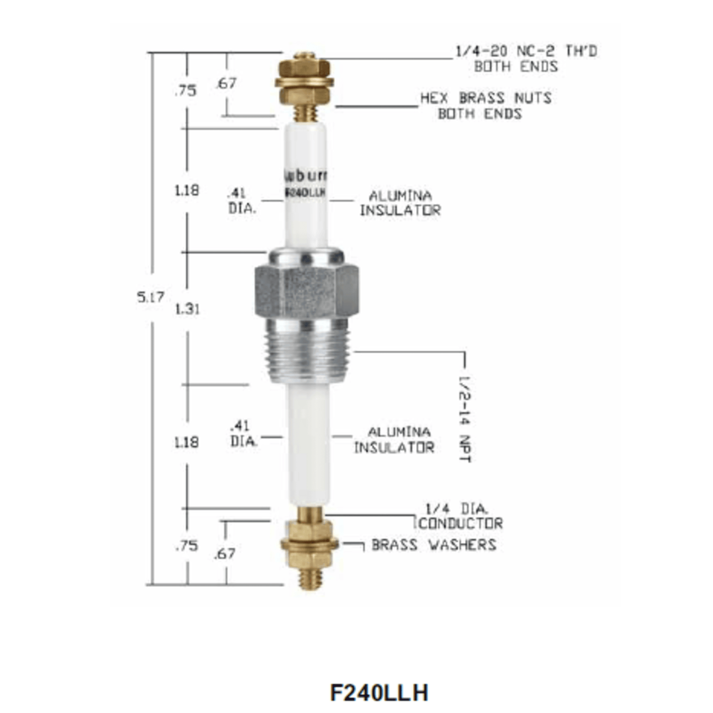 F-240LLH - Auburn - Feedthrough (CS13066)