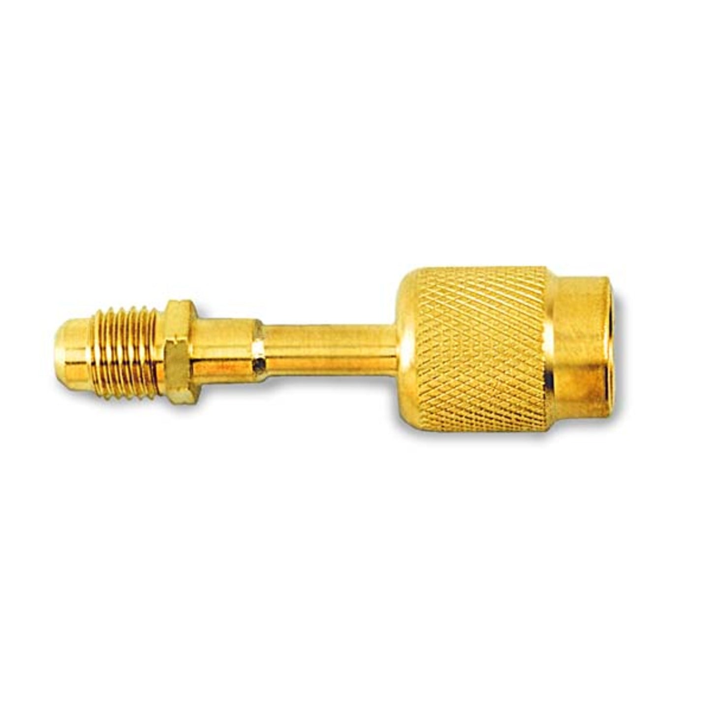 CD2038 - C&D - 1/4" f. flare swivel w/ depressor tip and seal x 3/8" m. flare 1EA