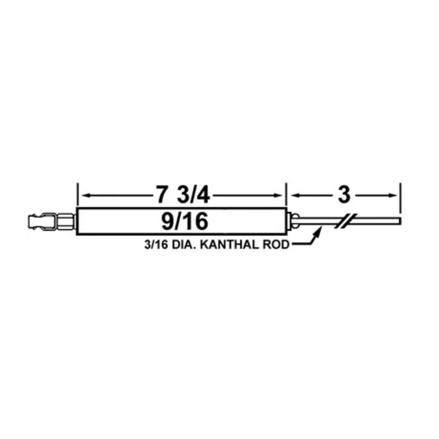 20082 - Crown - AERCO FLAME ROD 124564 / 15120 (1EA)