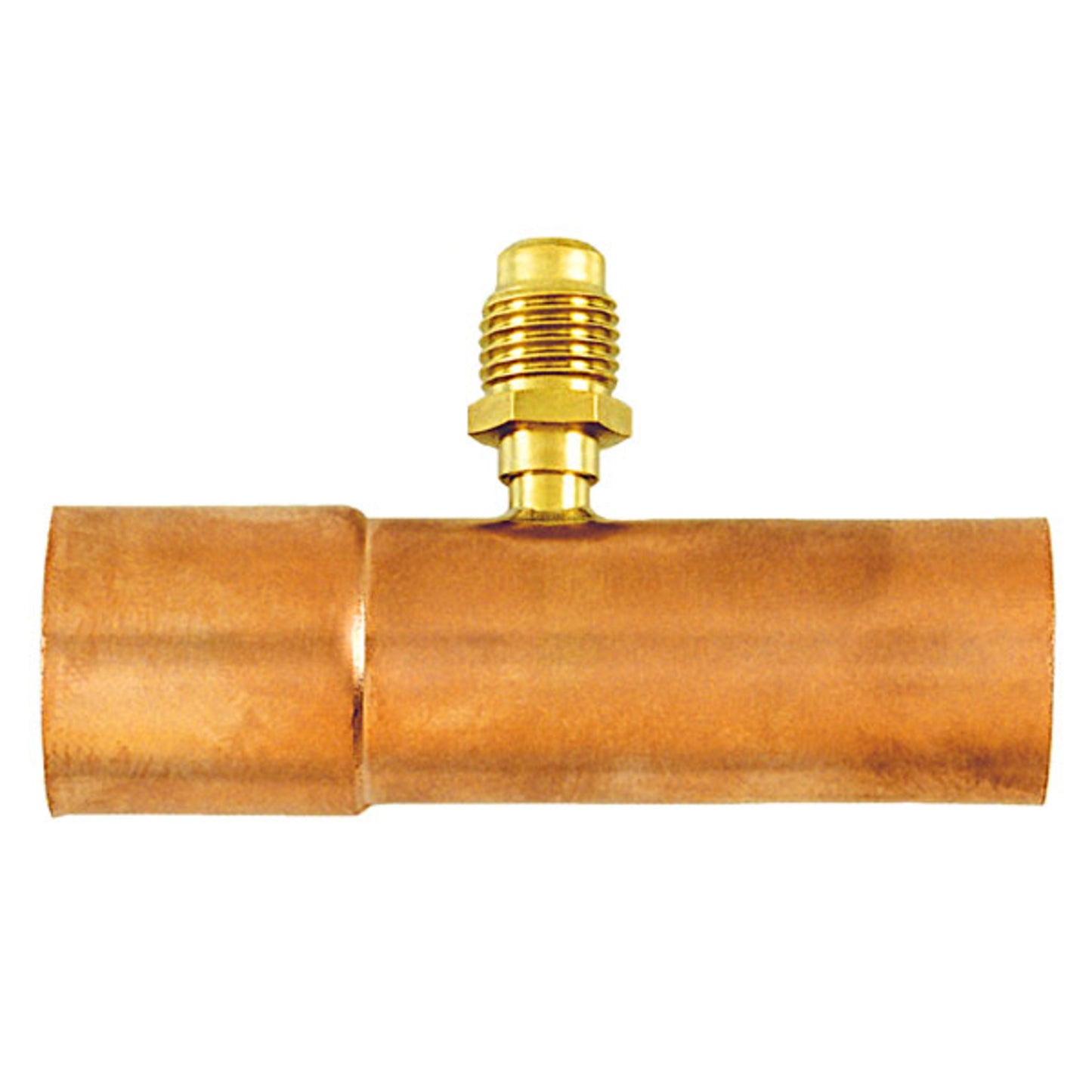 CD8431 - C&D - tee with 1/4" m. flare access on 7/8" OD x 3" copper tube, CD2250 1EA