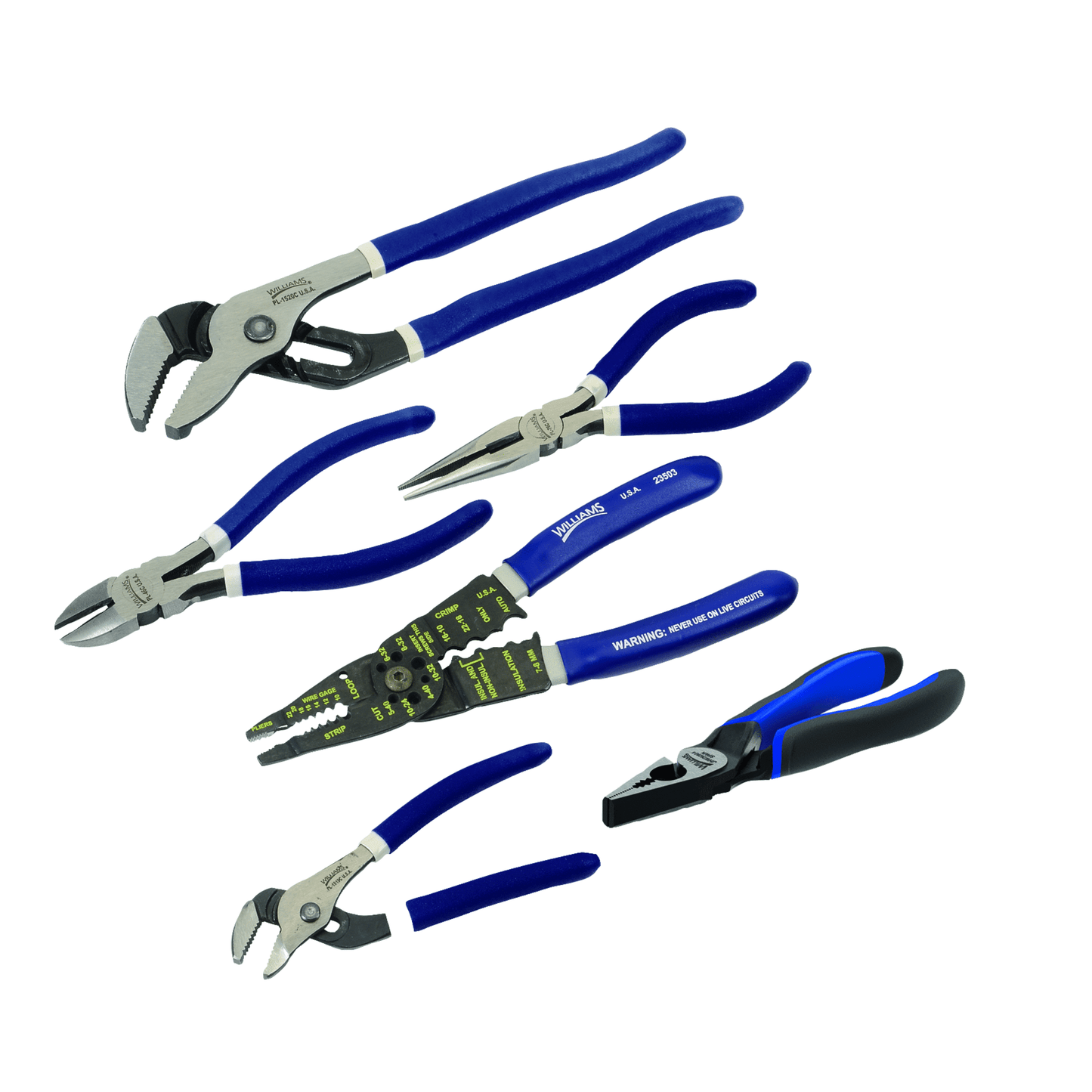 JHWPLS-6A - Williams - General Service Pliers Set 6pc