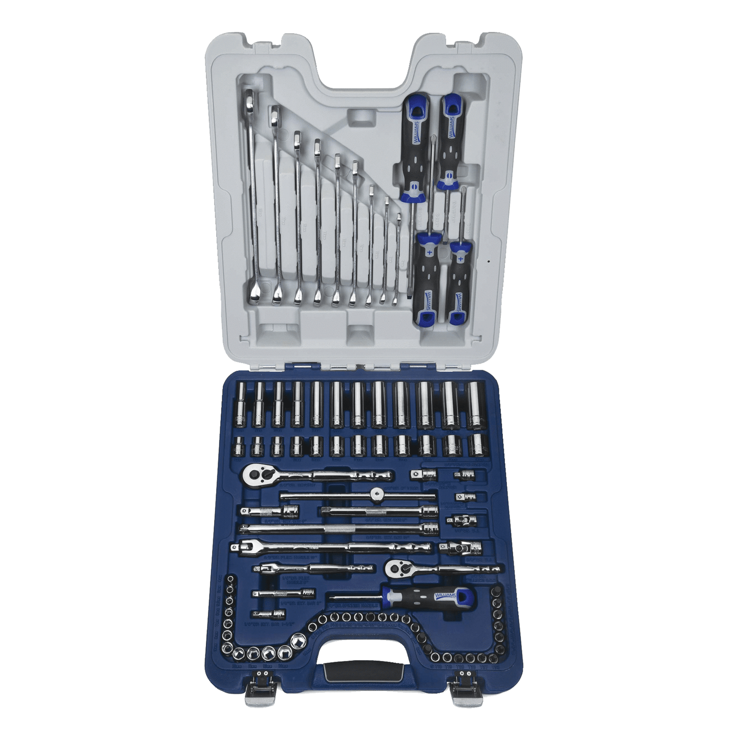 JHW50622B - Williams - Master Socket and Tool Set, SAE and Metric 6 & 12 Drive 89pc