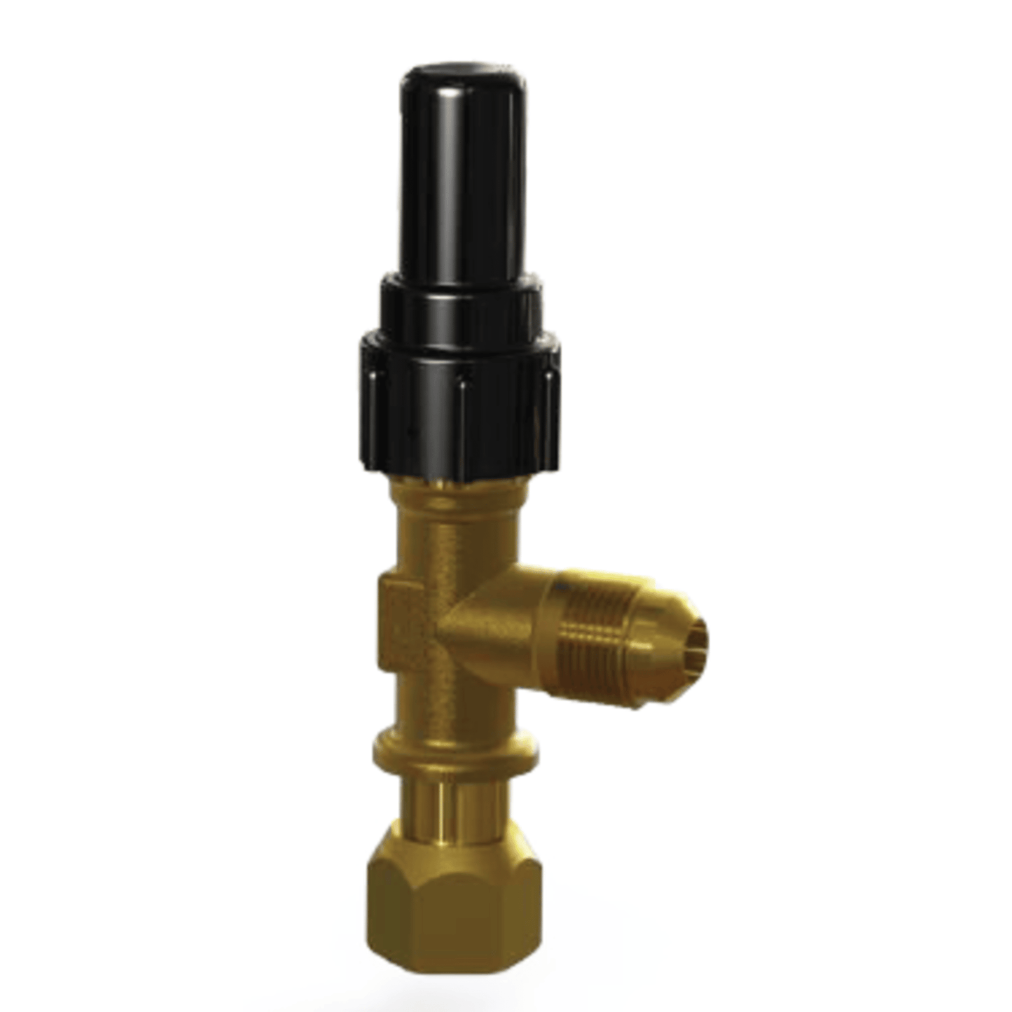 9241 - Henry - 3/8 F.FL./3/8M.FL - Brass Seal Cap Angle Swivel Nut Valves