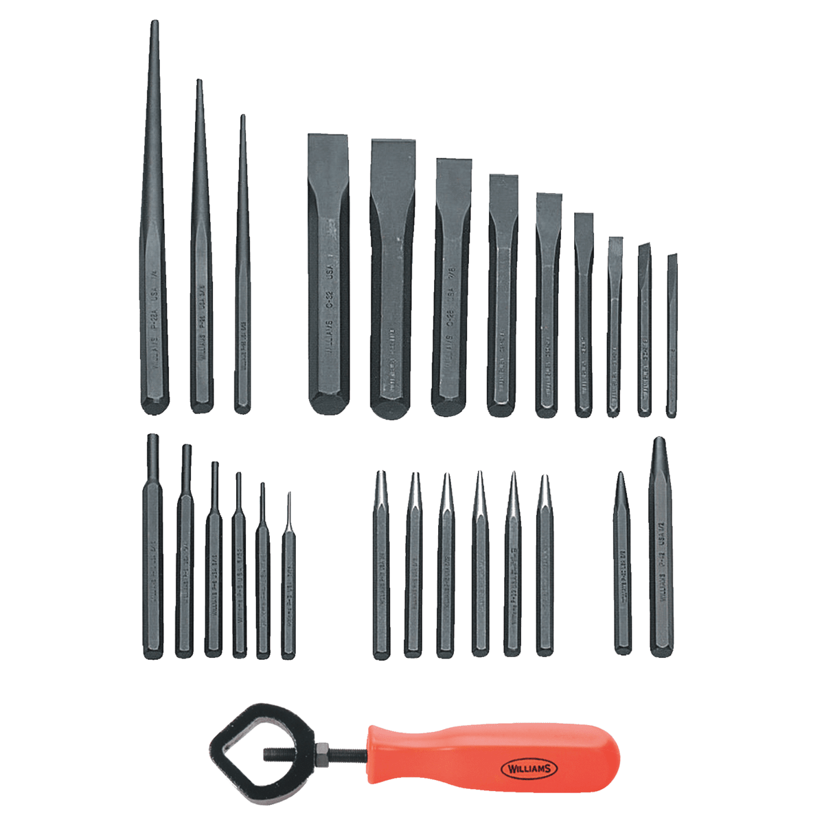 JHWPC-27 - Williams - PC-27, Punch & Chiesel Set 27pc