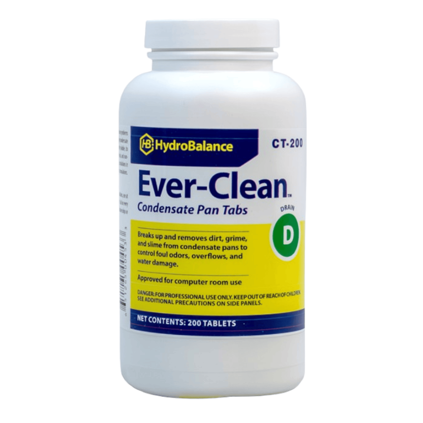 CT-200 - HydroBalance - Ever-Clean Condensate Pan Tabs 200 Count Jar