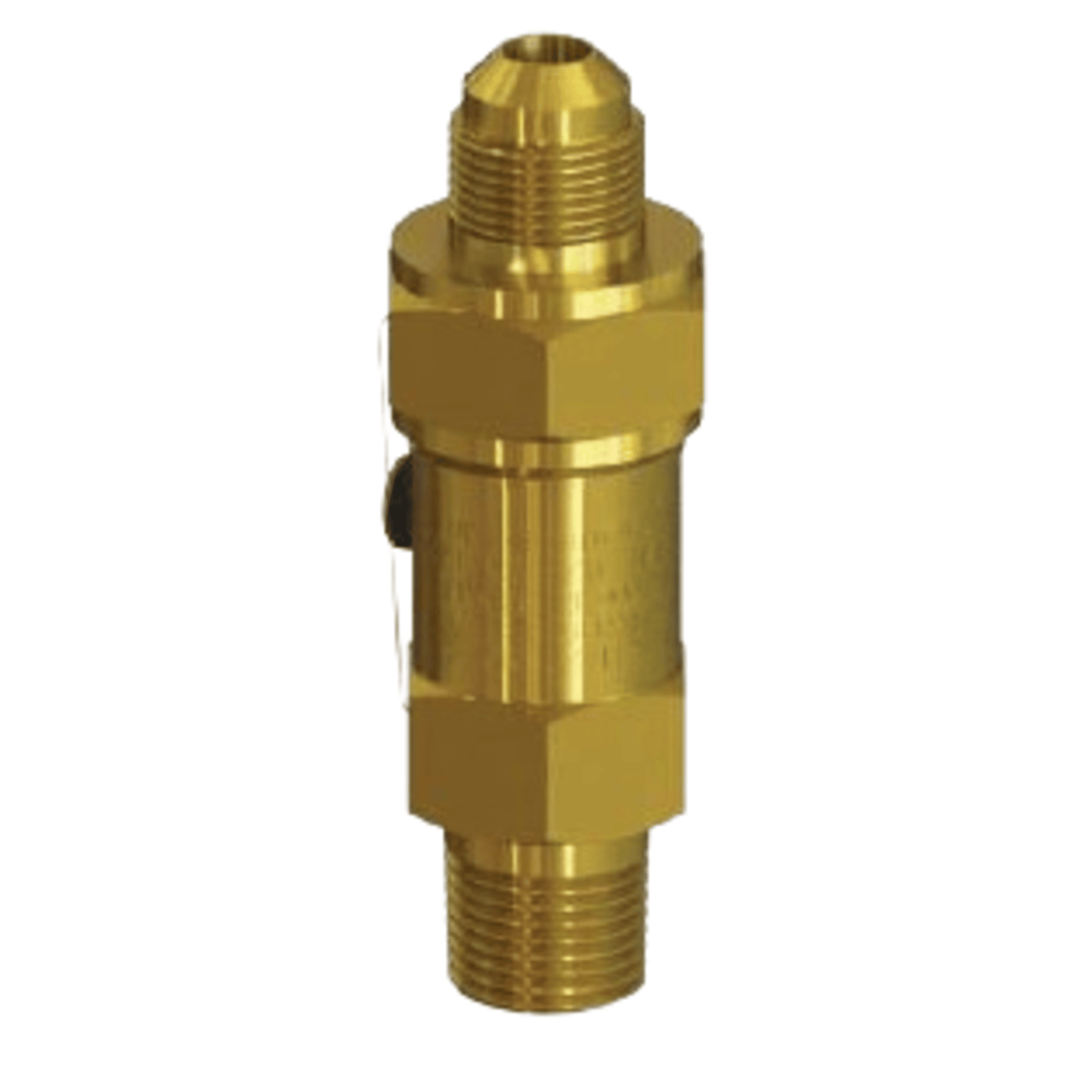 5230A-450- Henry - Relief Valve 1/4 MPT-3/8 FL - 450 - Brass Straight-Thru Type
