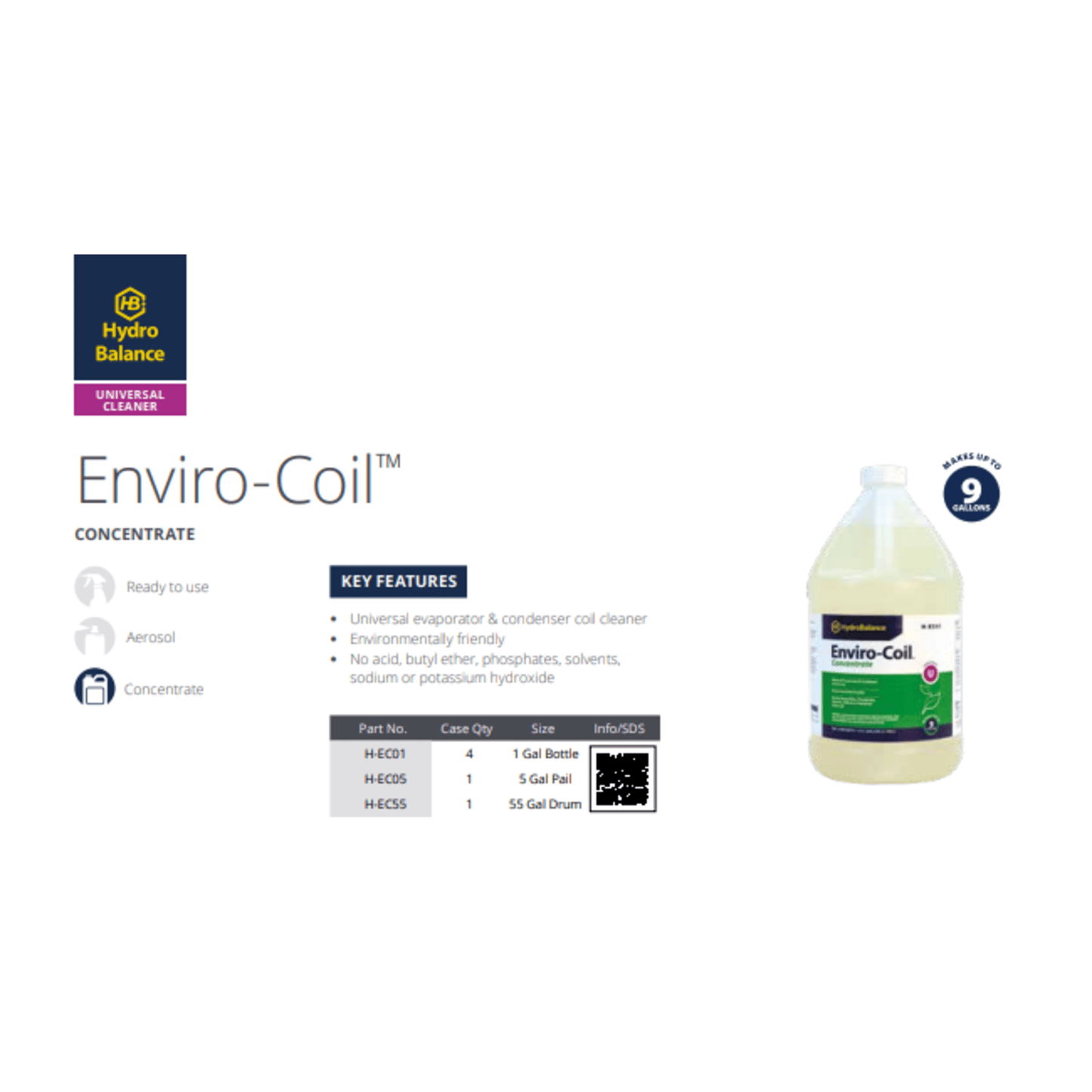 HydroBalance Enviro-Coil™ Concentrate