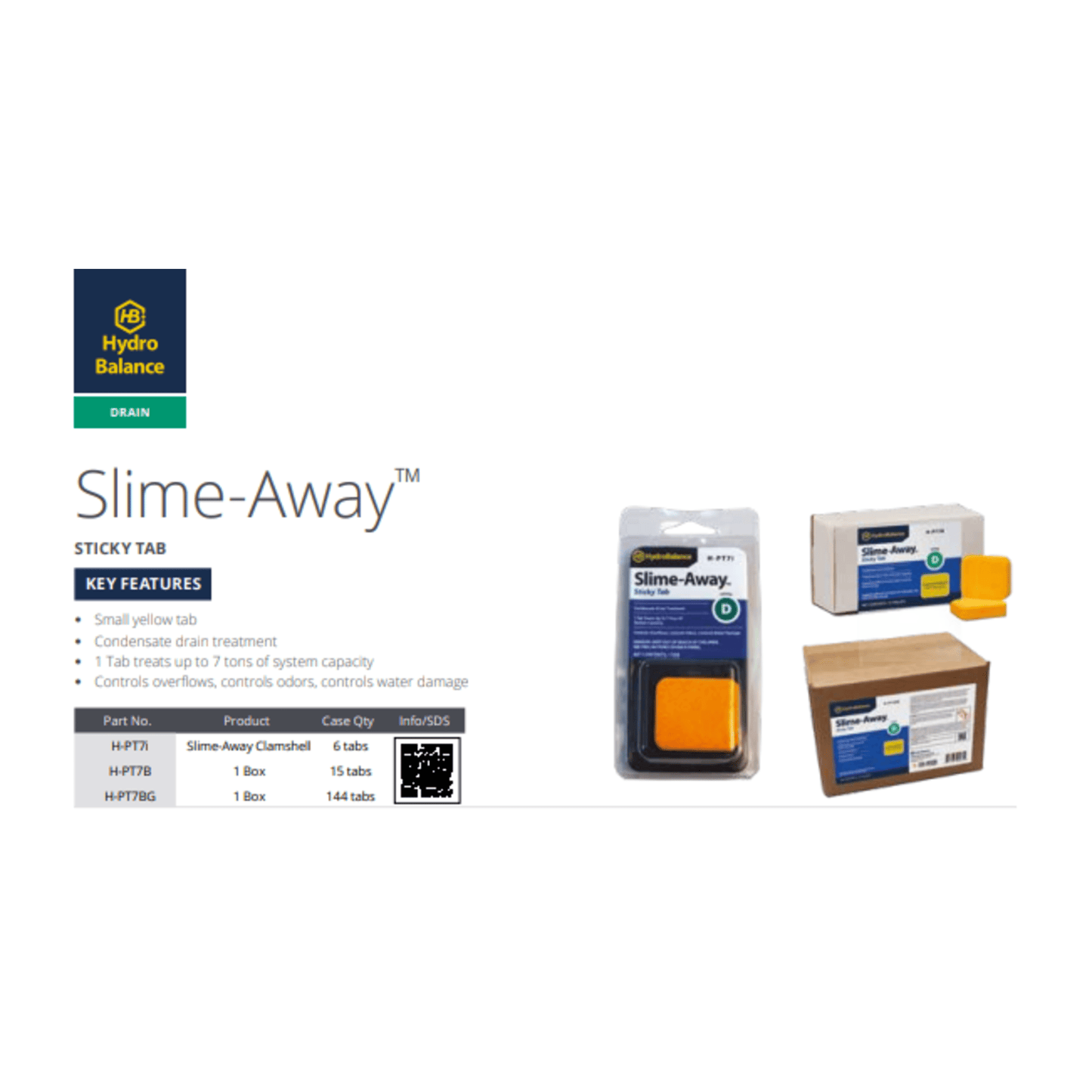 HydroBalance Slime-Away™ Sticky Tab