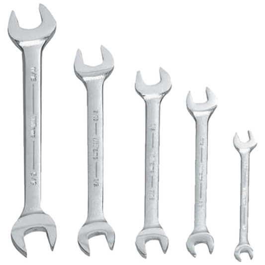 Williams WS1705A, 5 pc SAE Double Head Open End Wrench Set