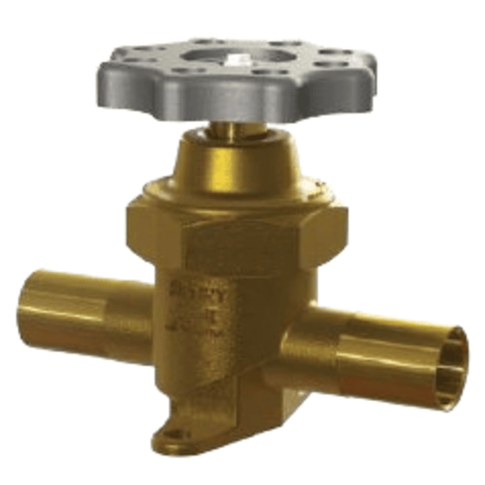 5161 - Henry - 1/4 ODS - 6.35mm - Brass Globe Type Shut Off Valves Golden Bantam - Packless Valve