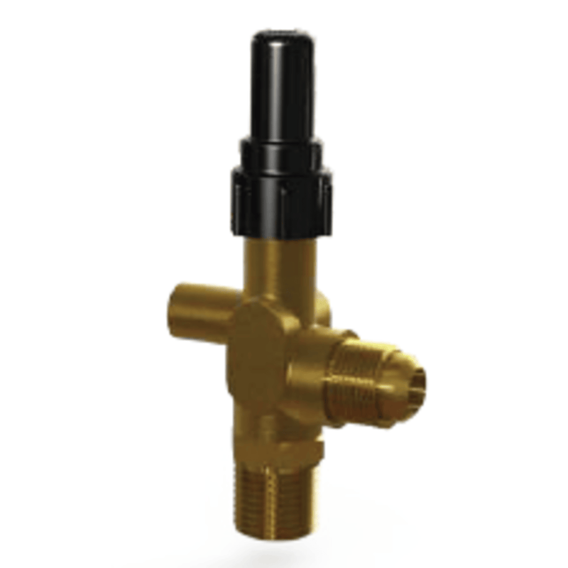 7792-B - Henry - 1/2 MPT x 1/2 FL - Brass Seal Cap Angle Shut-Off Valves