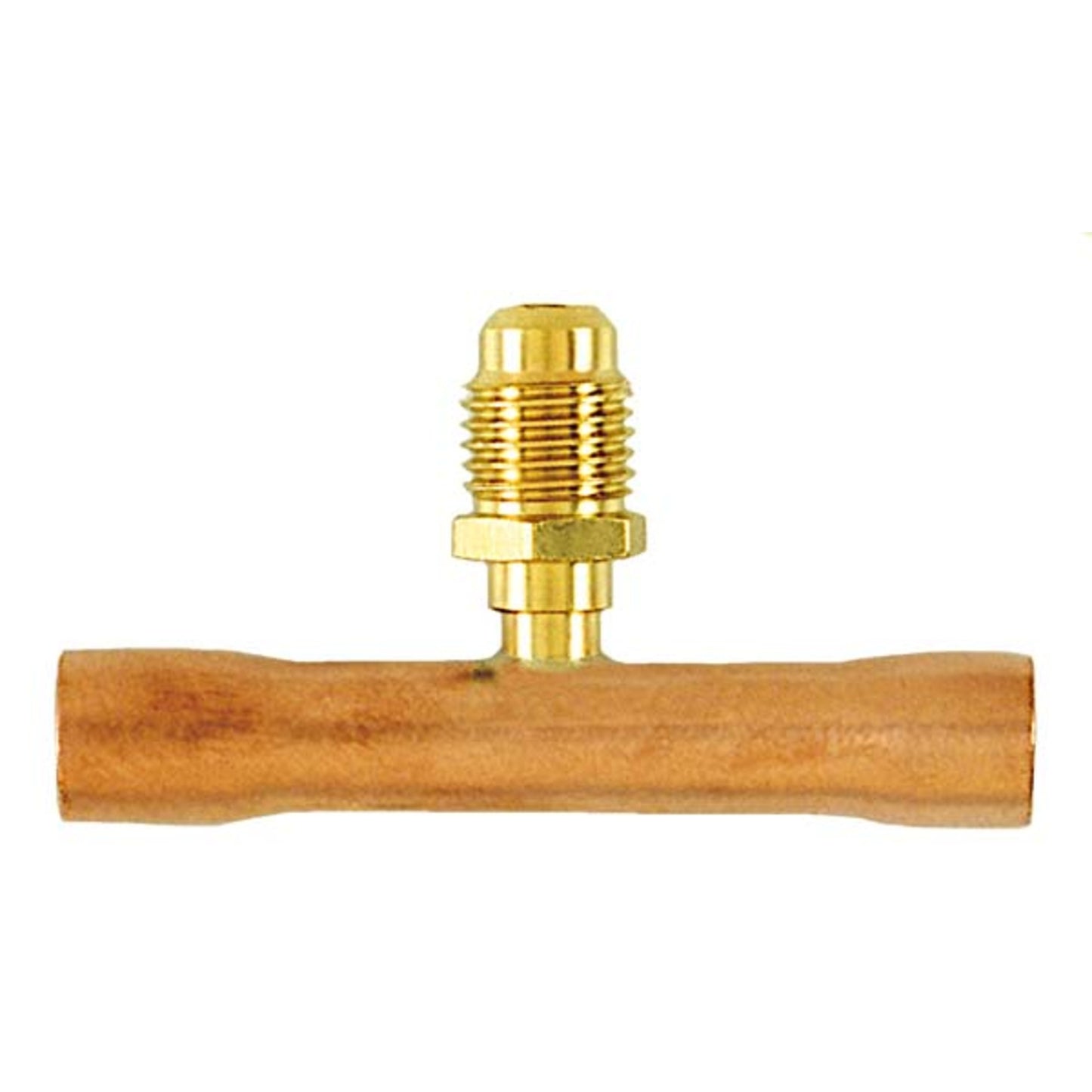 CD8438/2 - C&D - tee with 1/4" m. flare access on 3/8" copper tube, CD2250 2PK