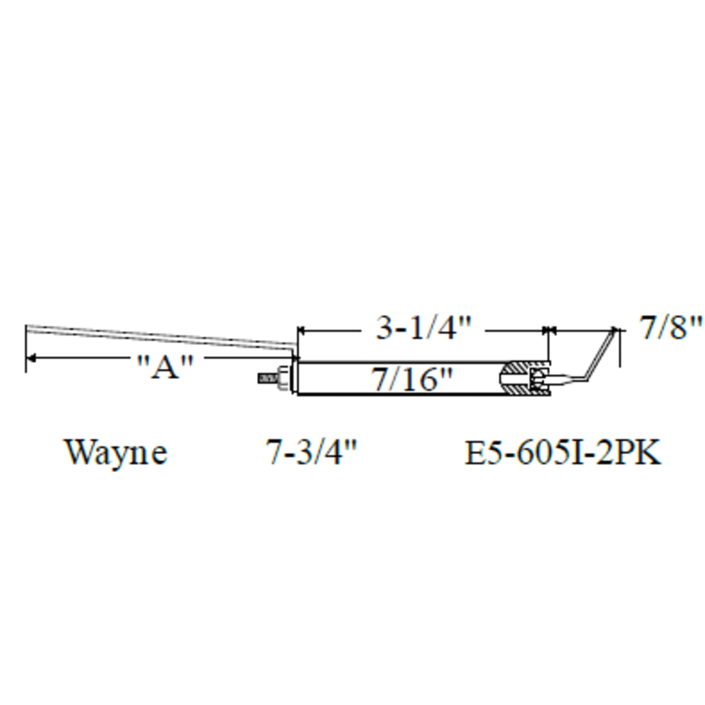 Westwood 605I Wayne Electrode 2pk