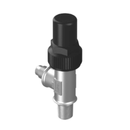 Henry 7771-B, Brass Seal Cap Angle Shut-Off Valves, 1/4 MPT x 1/4 FPT