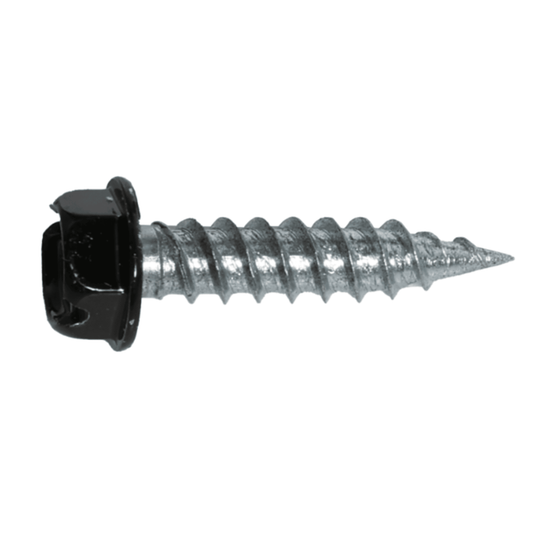 HW8X1ZBT - Malco - Sheet Metal Screw, Black, 500PK