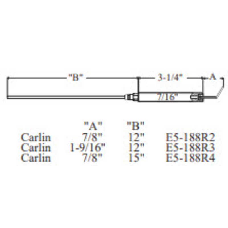20781 - Carlin Electrode 2pk (Crown Replacement for WP-E5-188R2-2PK)