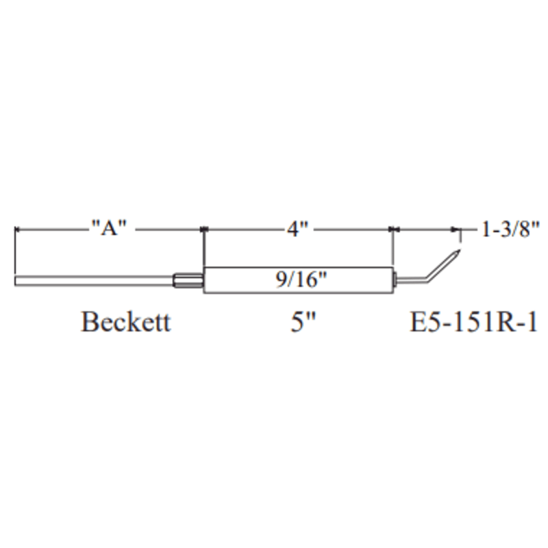 XX1305 - Beckett Electrode 2pk (Crown Replacement for  WP-E5-151R-1-2PK)