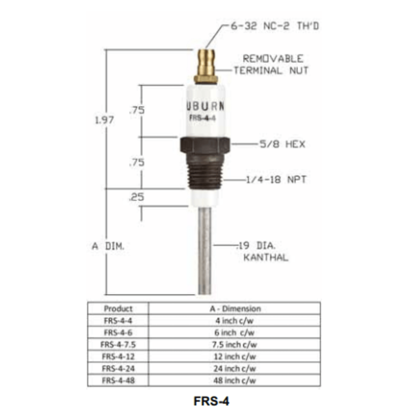 FRS-4-4 - Auburn - Flame Rod (CS13039)