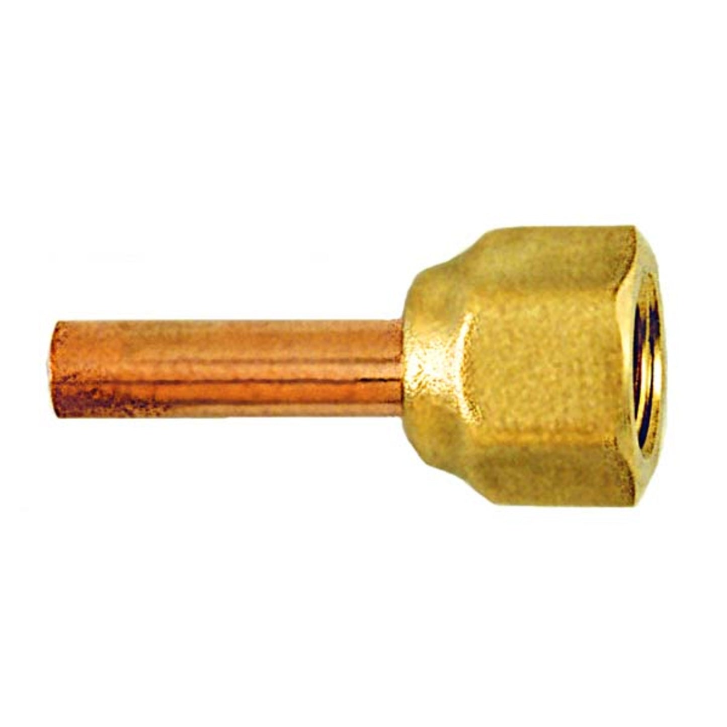 CD2594/2 - C&D - 1/4" OD x 1.25" copper tube w/ 1/4" f. double flare and depr tip at one end 2PK