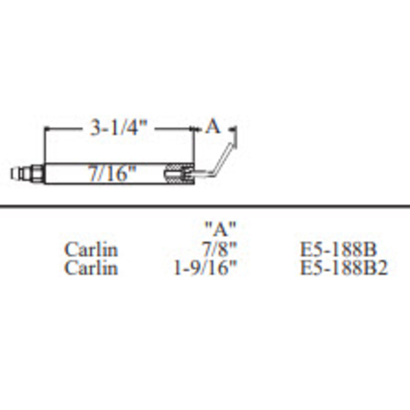 20780 - Carlin Electrode 2pk (Crown Replacement for WP-E5-188B-2PK)