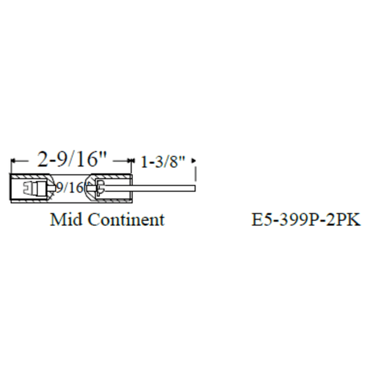 Westwood 399P Mid-Cont. Fl. Rod Electrode 2pk