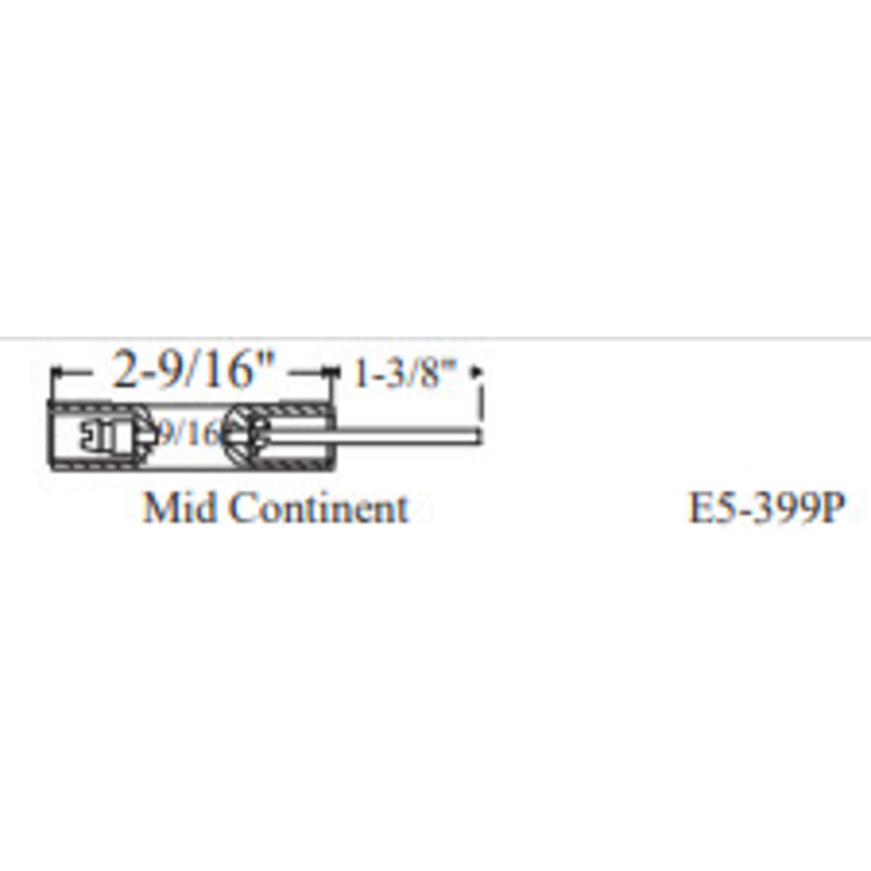 E5-399P-2PK - Westwood - 399P, Mid Continential Flame Rod 2pk