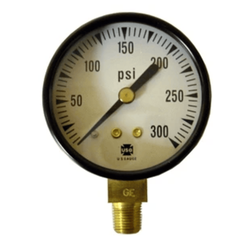 CRO-41457 / WP-S100-138 - Crown - Pressure Gauge 0-300 PSI, 1/8"-NPT, LM, 2" Face