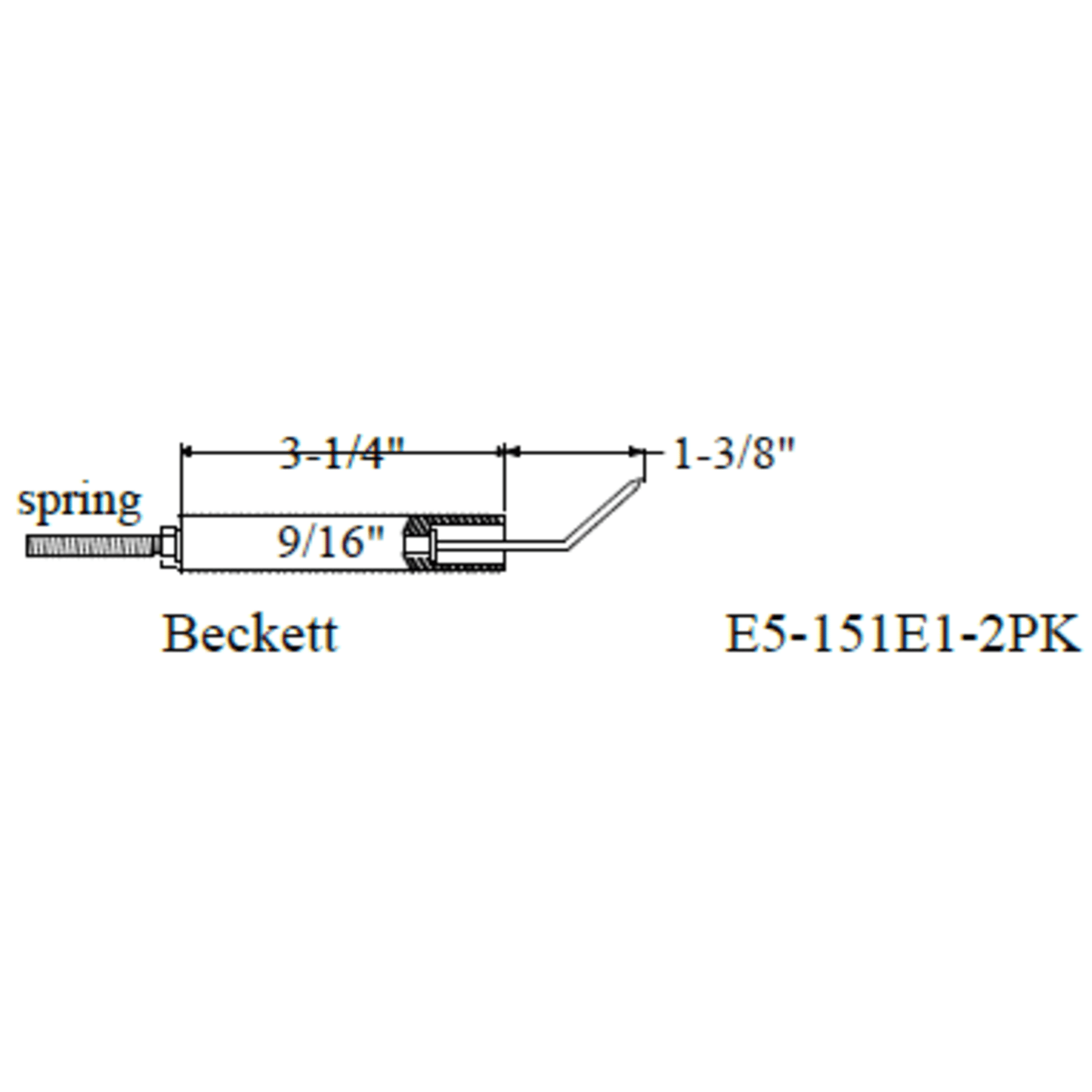 Westwood 151E1 Beckett Electrode 2pk