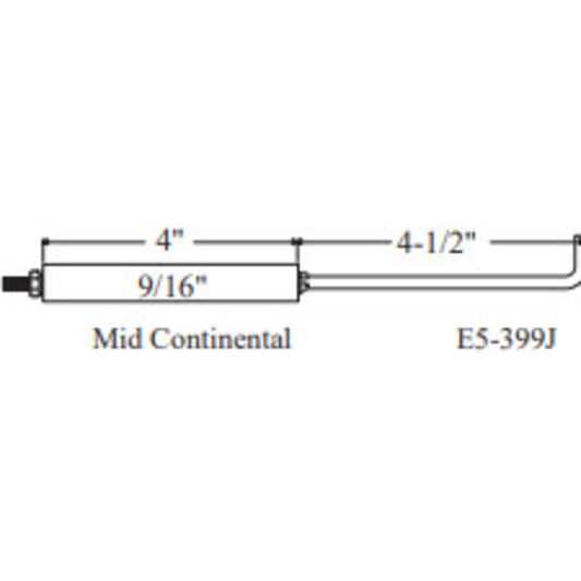 E5-399J-2PK - Westwood - 399J, Mid Continential Electrode 2pk