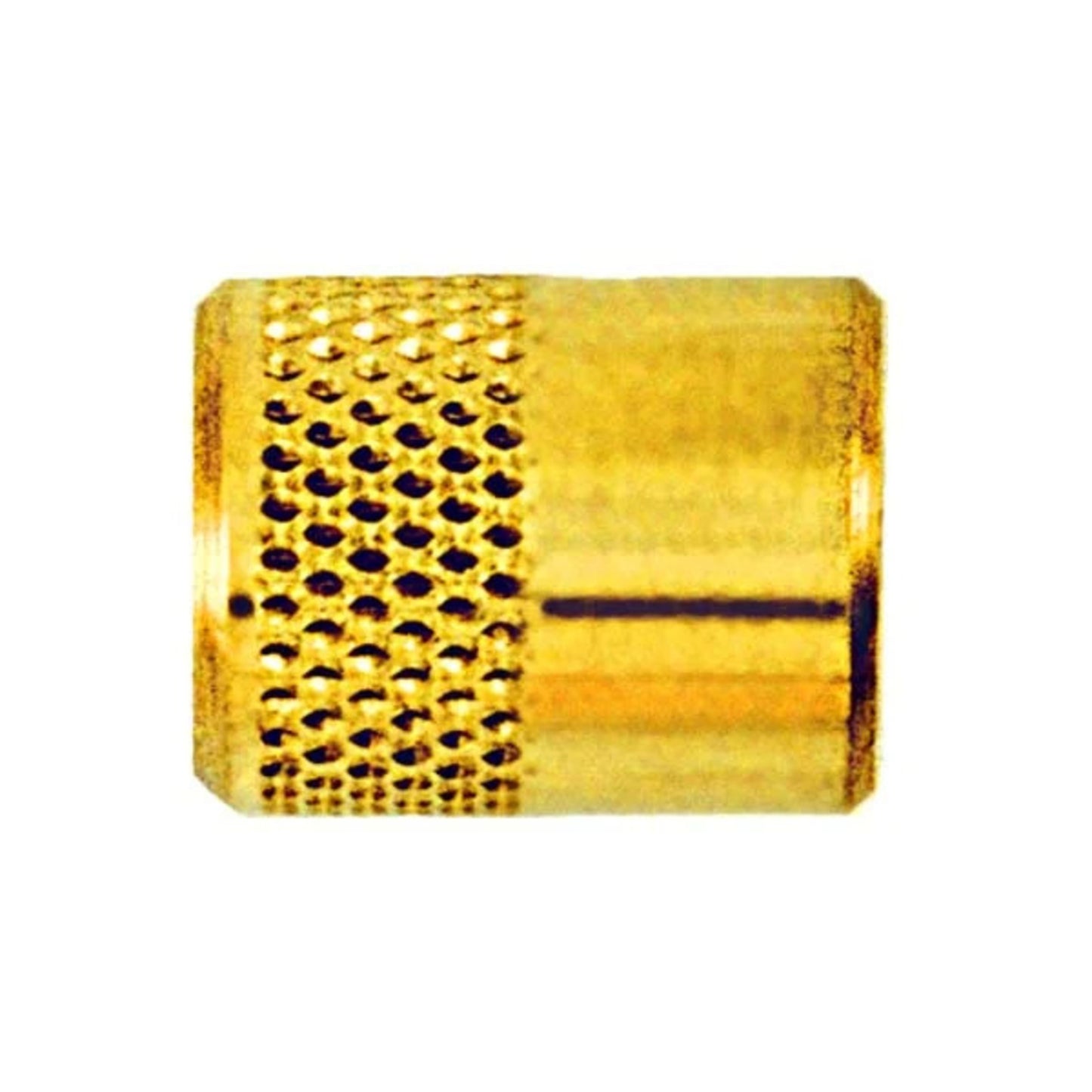 CD2260/6 - C&D - 1/4 flare cap, round brass w/ neoprene gasket seal 6PK