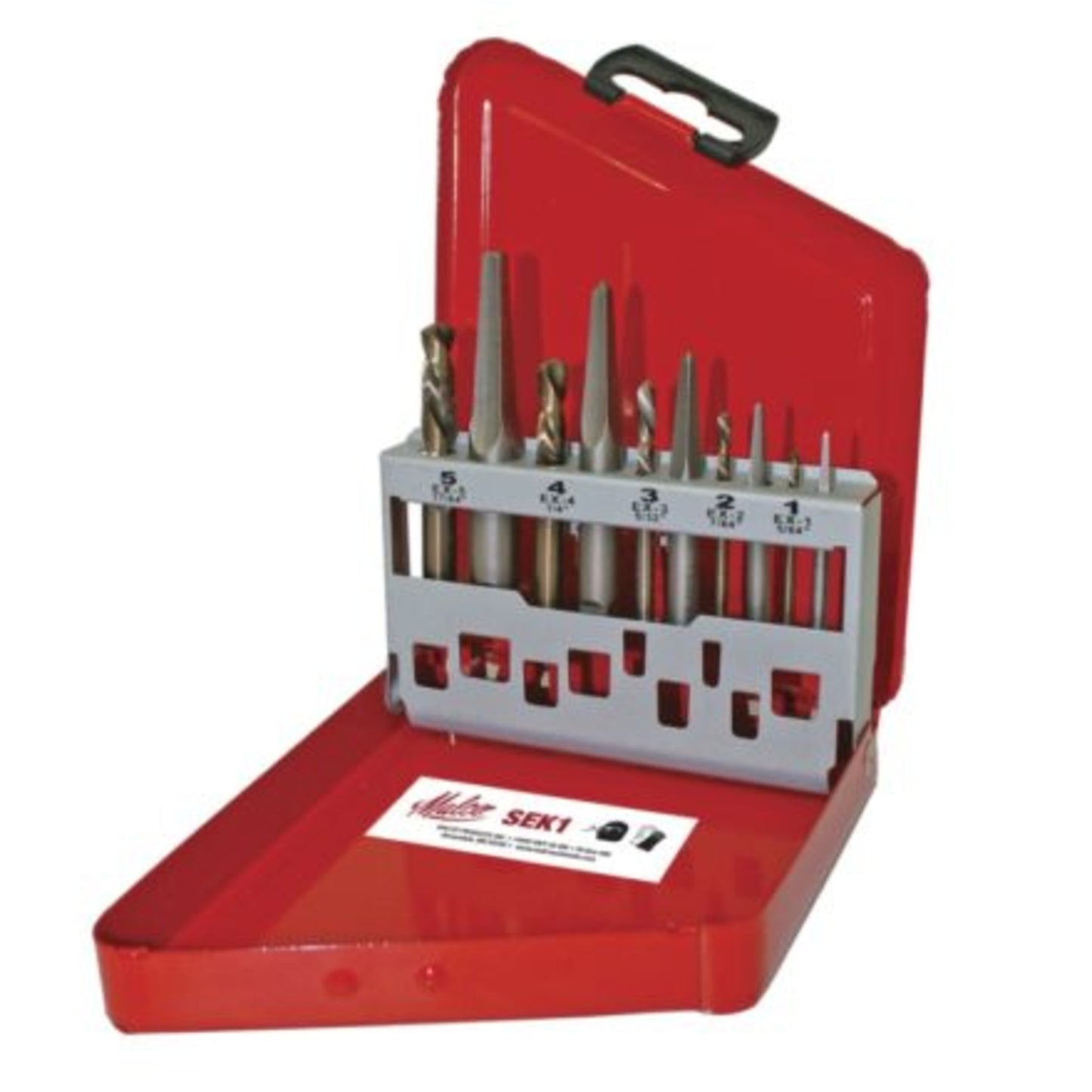 SEK1 - Malco - SCREW EXTRACTOR KIT, 10 PIECE, SINGLE (1EA)