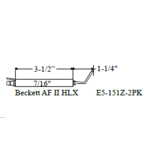 Westwood 151Z Beckett AF II HLX Electrode-2pk