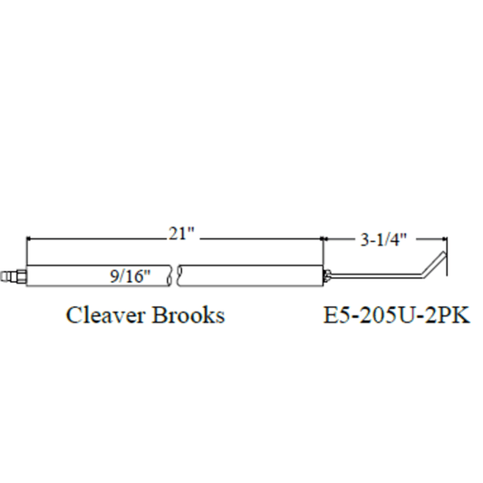 Westwood 205U Cleaver Brooks Electrode 2pk