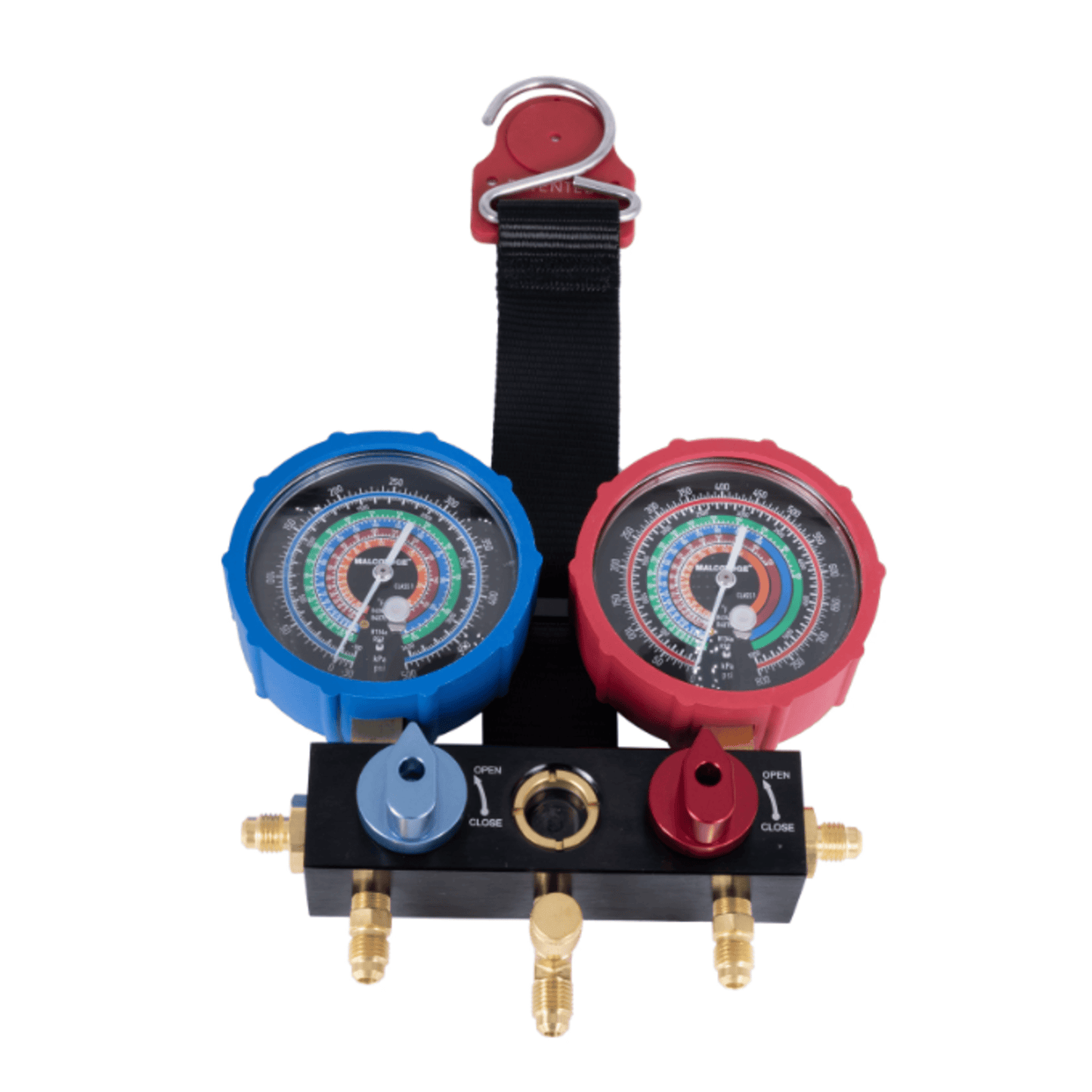 M2VKMG - Malco - MULTI-GAS 2 VALVE MANIFOLD KIT- R22, R134A, R404A, R407C