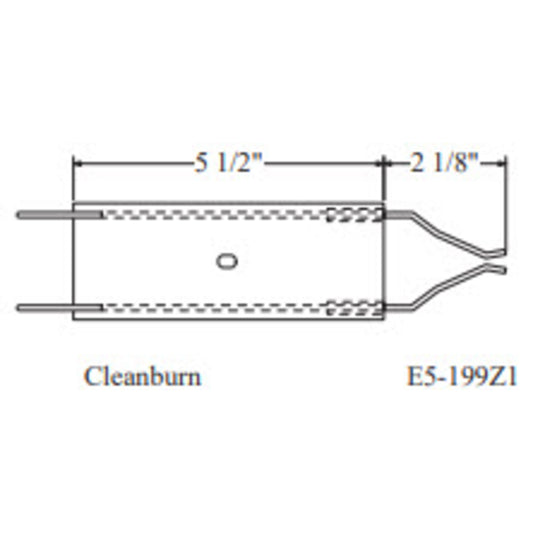 199Z2 - Crown - 199Z2 STYLE W/BENT BUSS BARS WASTE OIL BURNER ELECTRODE (1EA)(WP-E5-199Z1)