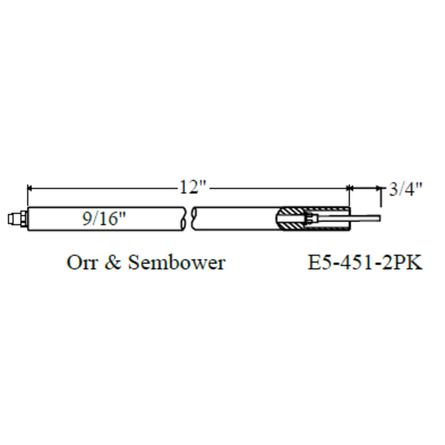 Westwood 451 Orr & Sembower Electrode 2pk