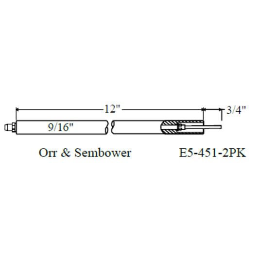 Westwood 451 Orr & Sembower Electrode 2pk