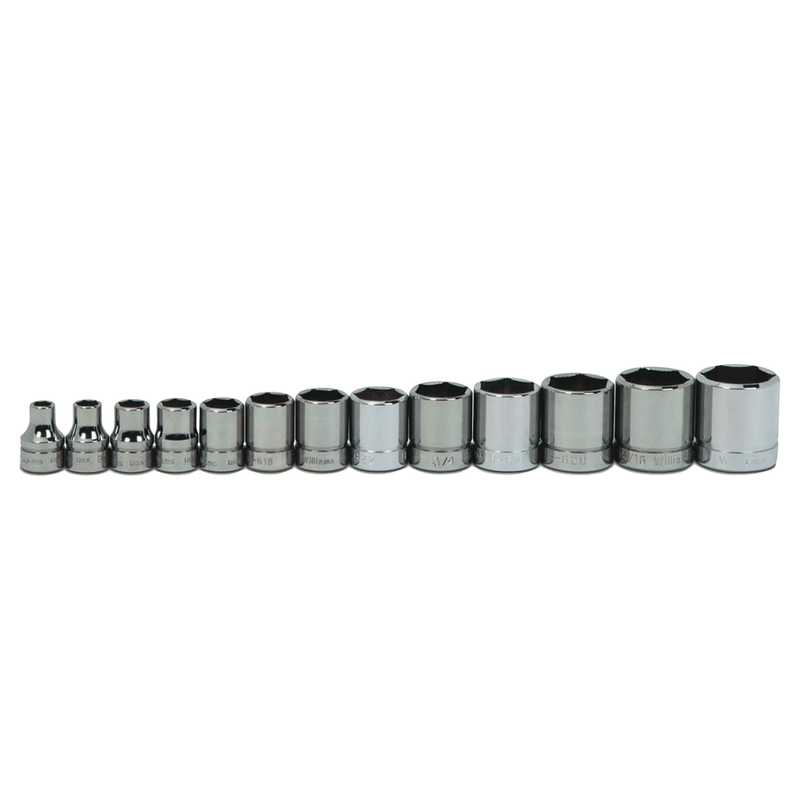 JHWWSB-13HRC - Williams - 13pc 3/8" Drive Shallow Socket Set 6-Pt