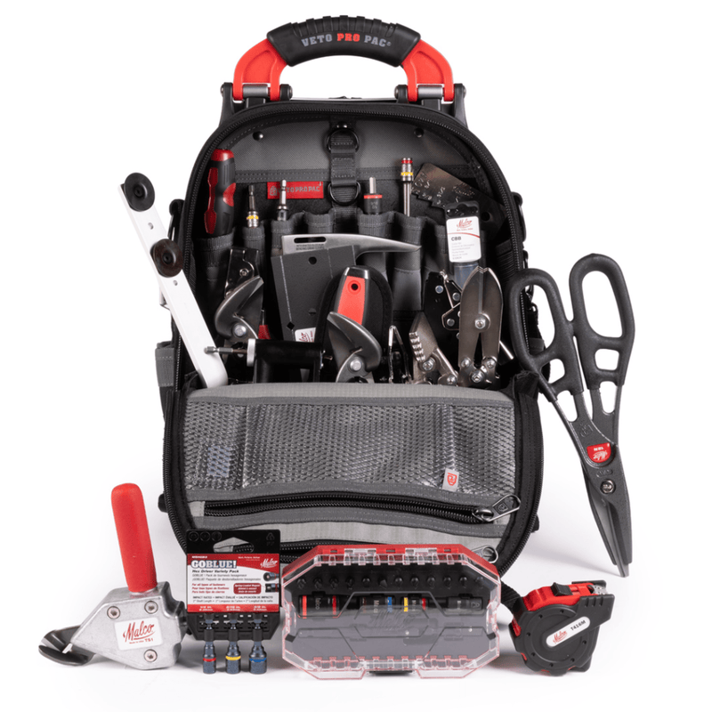 Malco® Install & Service HVAC Pro Kit with Veto® TECH PAC  Backpack