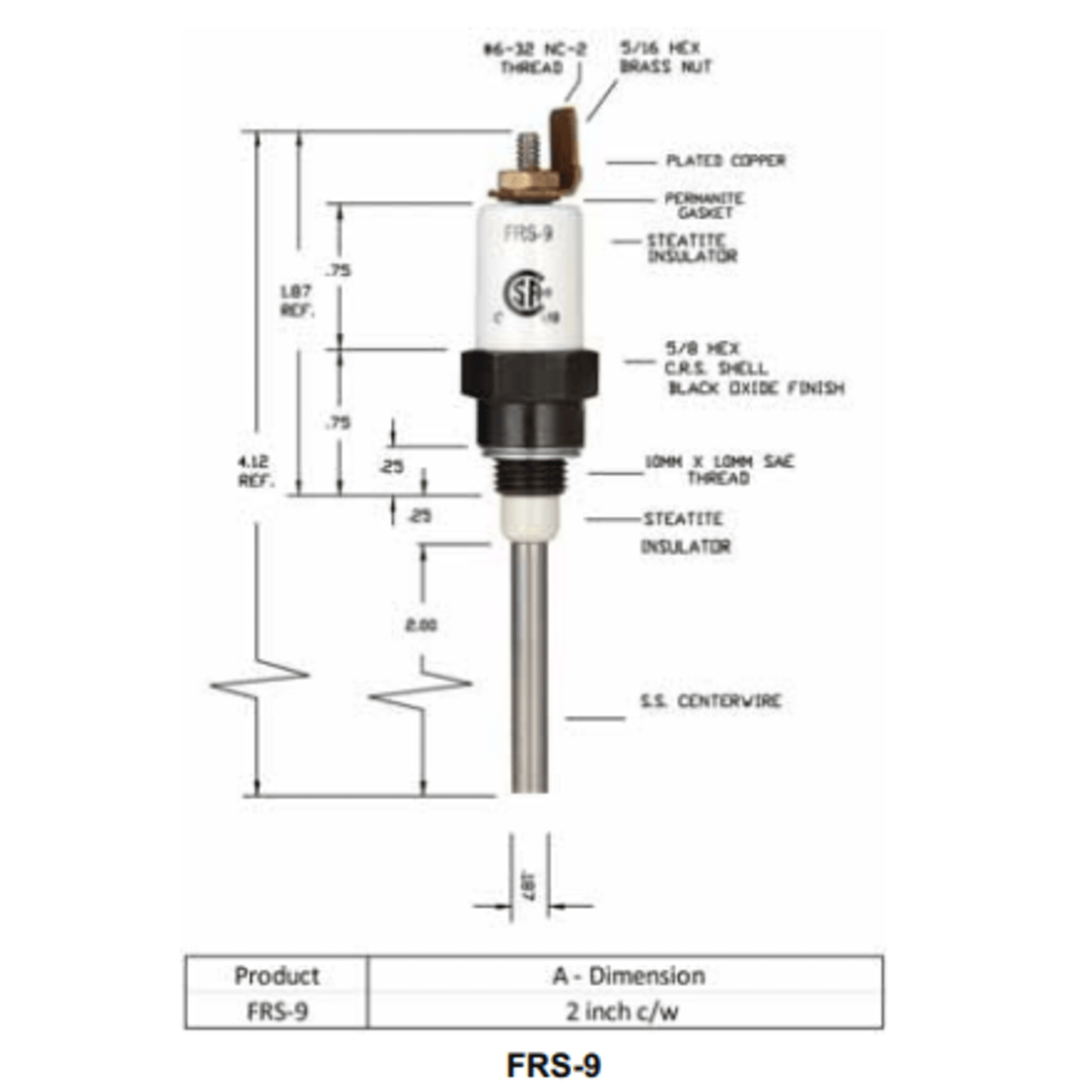 FRS-9- Auburn -  Flame Rod (CS13316)