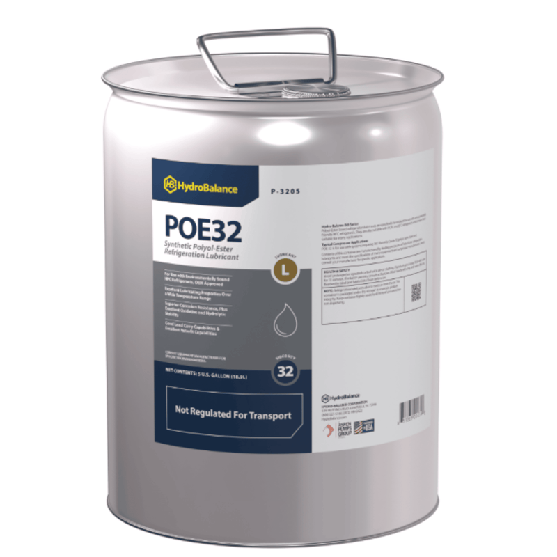 P-3205  -  HydroBalance - ISO 32 Polyol Ester Ref Lube 5-Gal Metal Pail, (1EA)