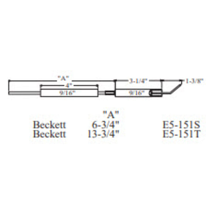 20412 - Beckett Electrode 2pk (Crown Replacement for WP-E5-151S-2PK)