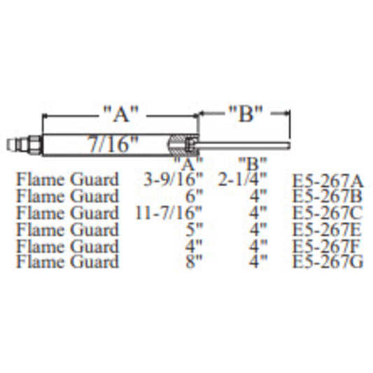 Westwood 267C, Flame GuardElectrode 2pk