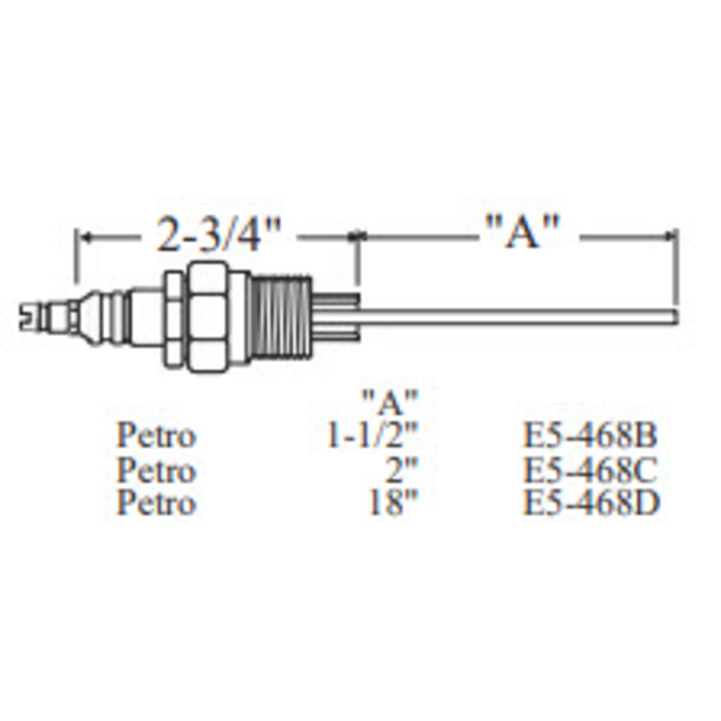 26867 - Petro Electrode (Crown Replacement for WP-E5-468D)