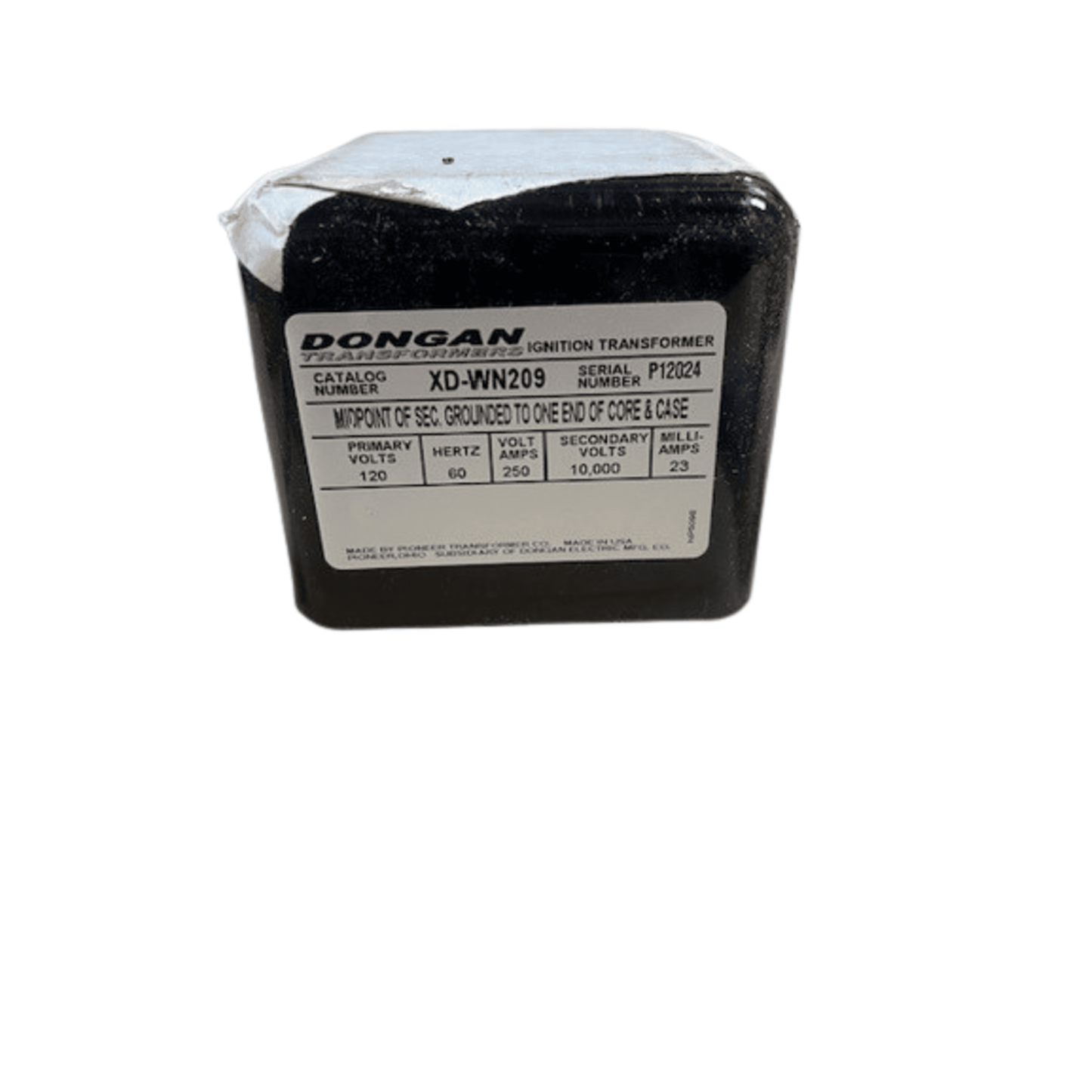 XD-WN209 - Dongan - XD-WN209, Ignition Transformer P120 S10000 WAYNE