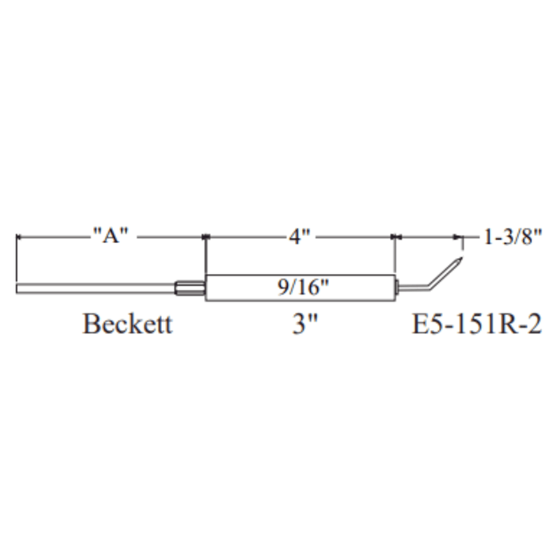XX660 - Beckett Electrode 2pk Crown Replacement for WP-E5-151R-2-2PK)