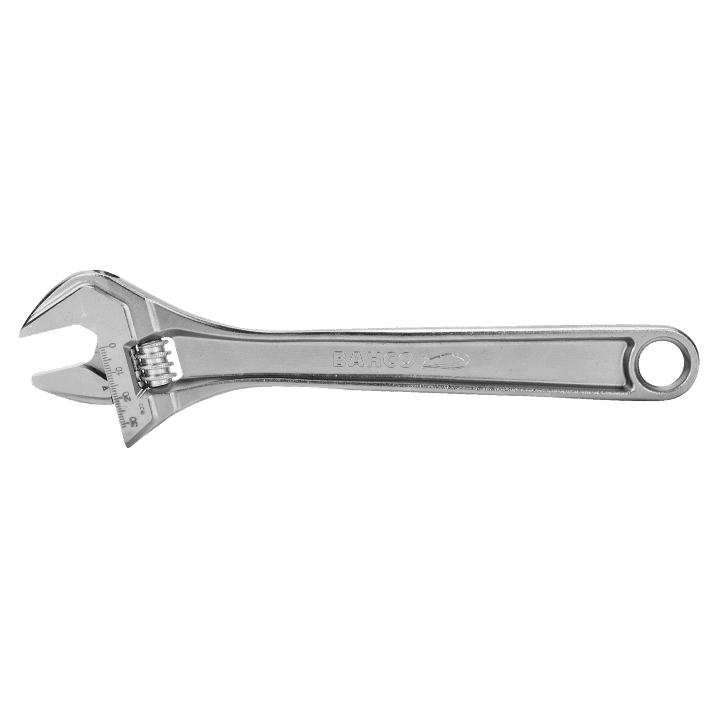 8072RCUS - Bahco - 10" SAE Adjustable Chrome Finish Wrench
