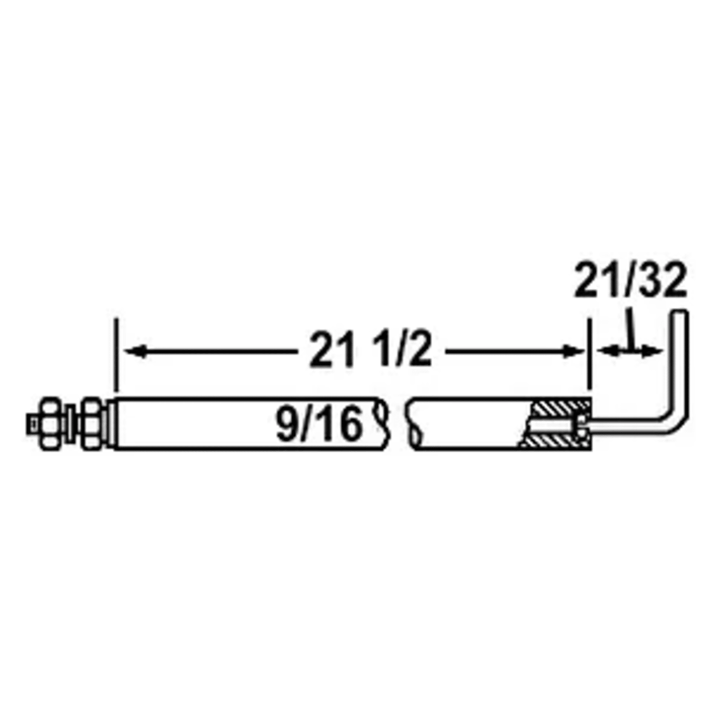 20945 - Crown - 435-40 ELECTRODE   17244  (1EA) (Replacement for Westwood WP-E5-205E-2)
