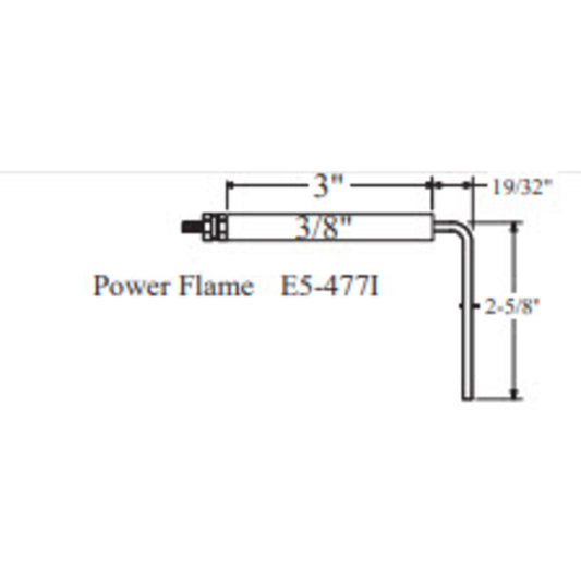 Westwood 477I Power Flame Electrode 2pk
